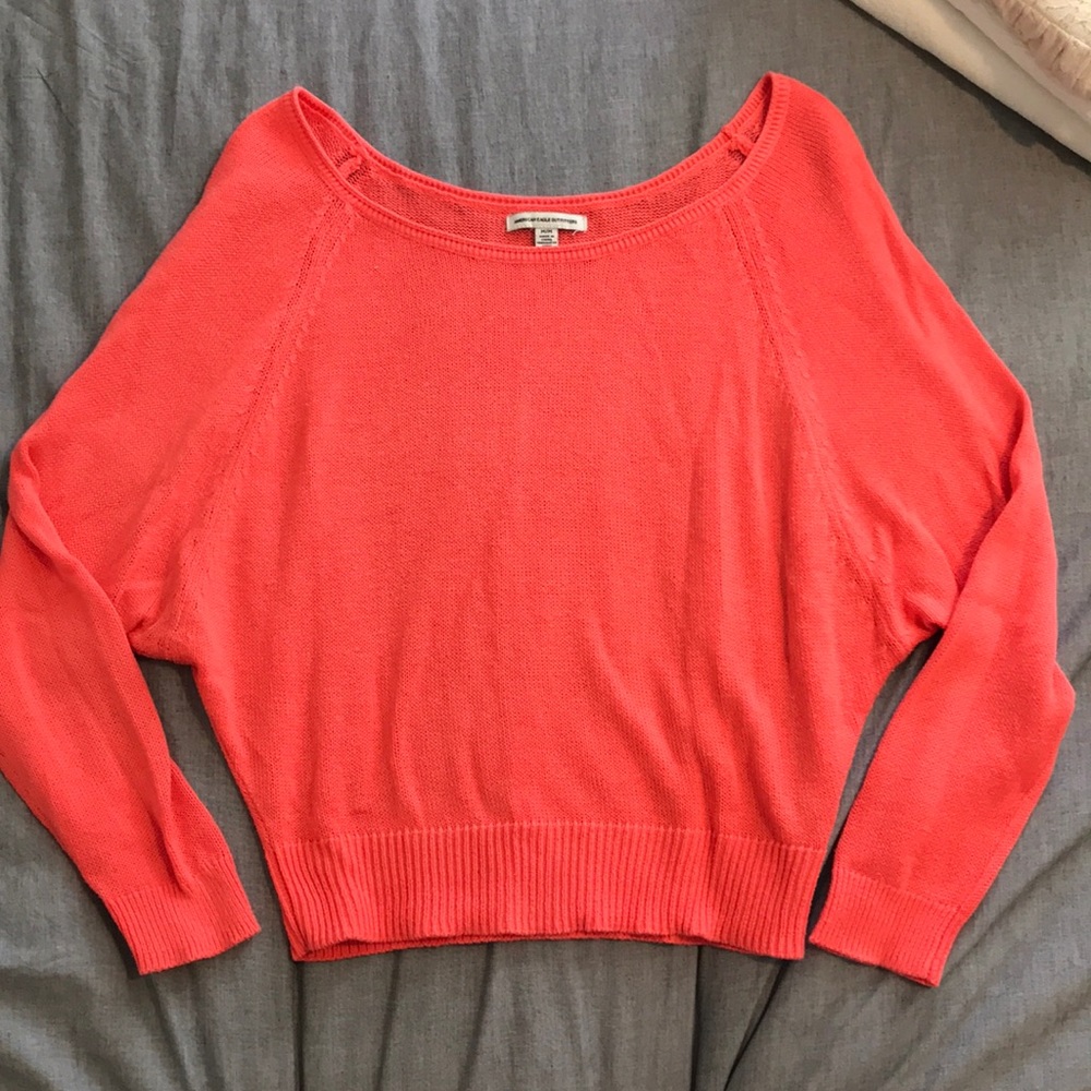 American Eagle hot pink sweater